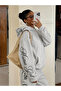 Unisex Women's Men's Martini Girl Printed Oversize 3 Thread Hooded Sweatshirt and Baggy Sweatpants - 4