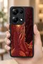 Redmi Note 13 Pro 4g Compatible Fire Patterned Shockproof Case with Camera Protection - 6