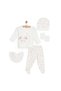 Baby Girl Animal Patterned 100% Cotton 5-Piece Hospital Discharge Set 0 Months - 3 Months