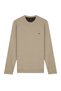 Men's Crew Neck Wheat Sweater Thessaloniki Knit Solid Color Classic Fit - 5550C - 2