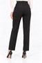Belted, Pleated Trousers with Short Zipper on the Back and Side Pockets, Strapless Suit - 8