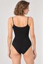 Women's Thin Straps Cotton U-Neck Bottom Hooked Body Suit Flexible Basic - 3
