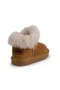 Girl's Fur Boots Camel Bugy Func - 3