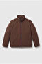 High Collar Waterproof Padded Basic Coat - 3