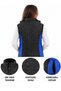 Quilted Work Vest Unisex – Stand Collar Corporate Staff and Worker Vest with Zipper Pockets - 3