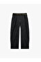 Loose Fit Belted Pocketed Balloon Pants - 5