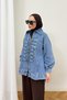 Buttoned Denim Jacket 3-0725 - 5
