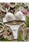 Flower-Patterned, Terry-Cloth Supported, Padded, Adjustable Bath Suit Set - 5