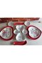 Keyfi Aşk 14 Piece Breakfast Set with Glass Cups - 2