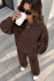 Unisex Women's Men's Martini Girl Sleeve and Leg Printed Oversize 3 Thread Hooded Sweatshirt and Baggy Sweatpants - 5