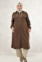 63026 Large Size Fileto Pocket Chain Corded Modal Cap - Brown - 4