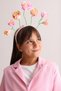 Multi-Colored Three-Dimensional Flower Figured Girl's Crown - 2