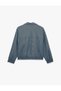 Color Blocked Ribbed Checkered Pocket Zippered Stand Collar Seasonal Vintage Jacket - 2