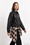 Oversize Deri Ceket 3137 Siyah - 4