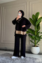 6666 - Stylish, Comfortable, Loose-Fitting Viscose Soft Modal Fabric Peach Garnished Women's Set