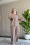 5343 - Stylish, Comfortable, Loose-Fitting Viscose Soft Modal Fabric Hooded Women's Set with Pocket Detail - 2