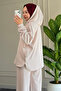 5343 - Stylish, Comfortable, Loose-Fitting Viscose Soft Modal Fabric Hooded Women's Set with Pocket Detail - 5