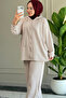 5343 - Stylish, Comfortable, Loose-Fitting Viscose Soft Modal Fabric Hooded Women's Set with Pocket Detail - 6