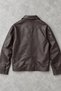 Comfortable Fit, Zippered, Seasonal, Shirt Collar, Faux Leather Jacket 635 - 7