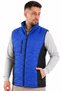 Quilted Work Vest Unisex – Stand Collar Corporate Staff and Worker Vest with Zipper Pockets - 3