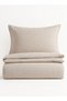 Single 100% Cotton Muslin Duvet Cover Set 160 X 200 - 4
