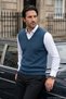 Men's Square Textured Petrol Sweater Steel Knit Knitwear Classic Pattern - 5444H