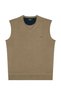 Men's V-Neck Mink Sweater Thessaloniki Knit Classic Pattern - 5550H - 2