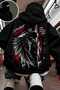Black Unisex Oversize Full Zip Masked Gothic Hooded Hoodie Sweatshirt Black Unisex Oversize Full Zip Masked Gothic Hooded Hoodie Sweatshirt