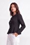 Buttoned jacket with flared waist - 3