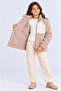 Girls Boys Plush Lamb Coat Unisex Zippered Stand Collar Warm Children's Jacket Ak100 - 3