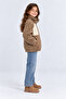 Girls Boys Plush Lamb Coat Unisex Zippered Stand Collar Warm Children's Jacket Ak100 - 4