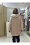 Kapüşonlu Peluş Ceket - 4