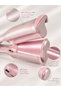 Pink Double Barrel Hair Waver, Adjustable Multi Temp Ceramic Hair Curler, Wavy Volumizing Styling Iron, Home Hair Styling Tool - 3