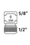 Conector STOP 1/2-5/8 30 buc. 15G731-30 - 5