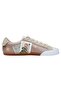 Women's Vegan Leather Cream Sneakers - Capturing Memories Design - 5