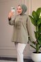 6681 - Comfortable, Loose-Fitting 2-Thread Buttoned Women's Shirt - 4
