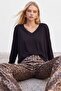 V neck oversize basic blouse - 2