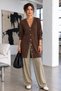 Women's Seasonal Brown Long Knitwear Cardigan - 4