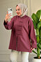 6681 - Comfortable, Loose-Fitting 2-Thread Buttoned Women's Shirt
