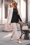 Black Round Neck Cuffed Sleeves Thin Sequined Casual Knitwear Sweater 70 65 - 5