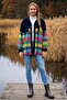Navy Blue Shirt with Collar and Cuffed Sleeves, Lumberjack Plaid Buttoned Casual Oversize Woven Shirt 68 62 - 5