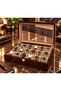 Watch Box for 18 Watches with Mahogany Alcantara Glass Cover - 3
