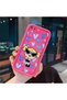 Pink Red Silicone Case Compatible with iPhone 7 Plus/8 Plus Shockproof Camera Protection Heart Powerpuff Girls Patterned - 3