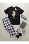 Men's T-Shirt Long Pajama Night Comfortable Pajama Set