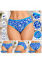 Women's Panties Set - Mixed Patterned Cotton Daily Underwear Pack - 3