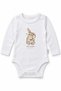 Long Sleeve Baby Bodysuit White Rabbit Printed Snap Fastener Body Little Happiness 5991 - 2
