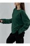 Oversize Green Women's Sweatshirt Coc3436 - 4