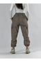 Gray Women's Parachute Pants with Cargo Pockets and Adjustable Legs Coc3425 - 5