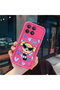 Redmi K90 Compatible Pink Red Silicone Case Shockproof Camera Protection Heart Powerpuff Girls Patterned - 3