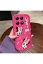 Mi 14t Compatible Pink Red Silicone Case Shockproof Camera Protection Minnie and Bow Pattern